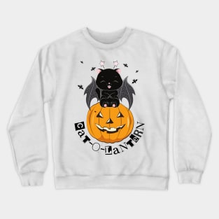 Cat-O-Lantern Orange Ragdoll Cat Crewneck Sweatshirt